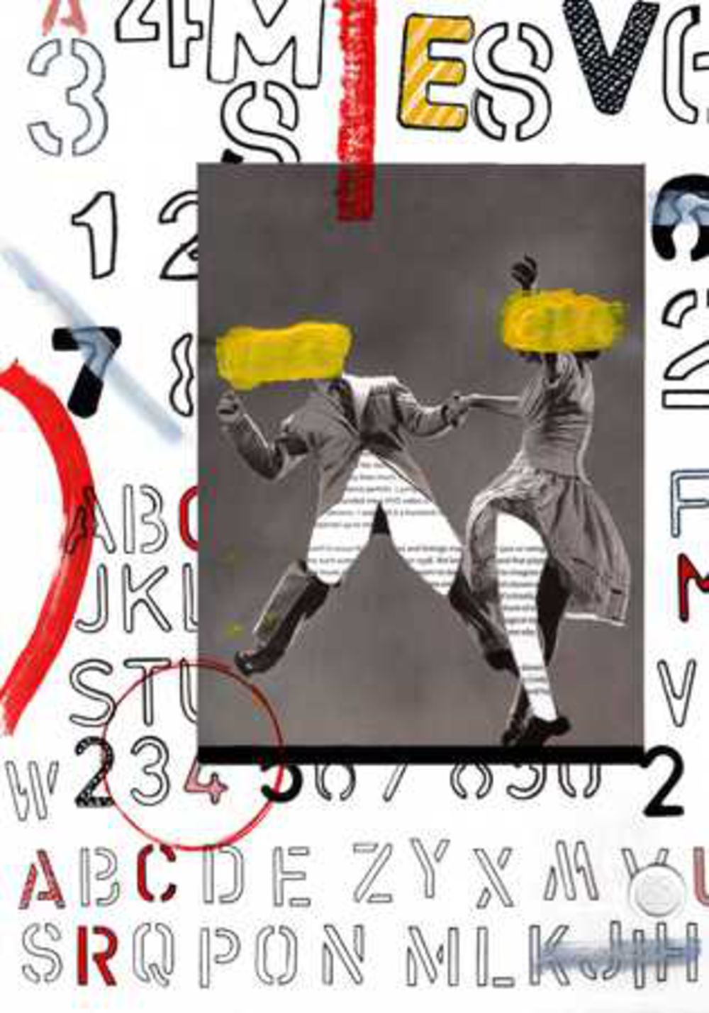 Contemporary Art Collage Swing Out